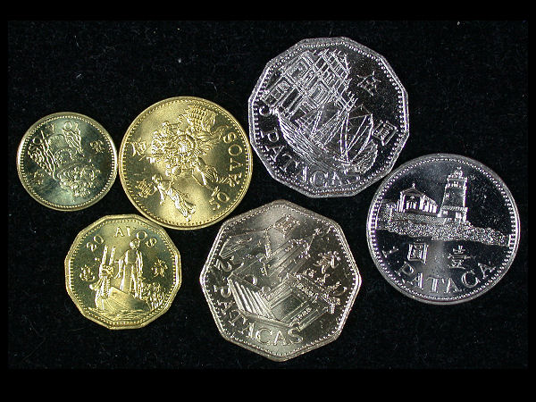 Macao Set of 6 Coins